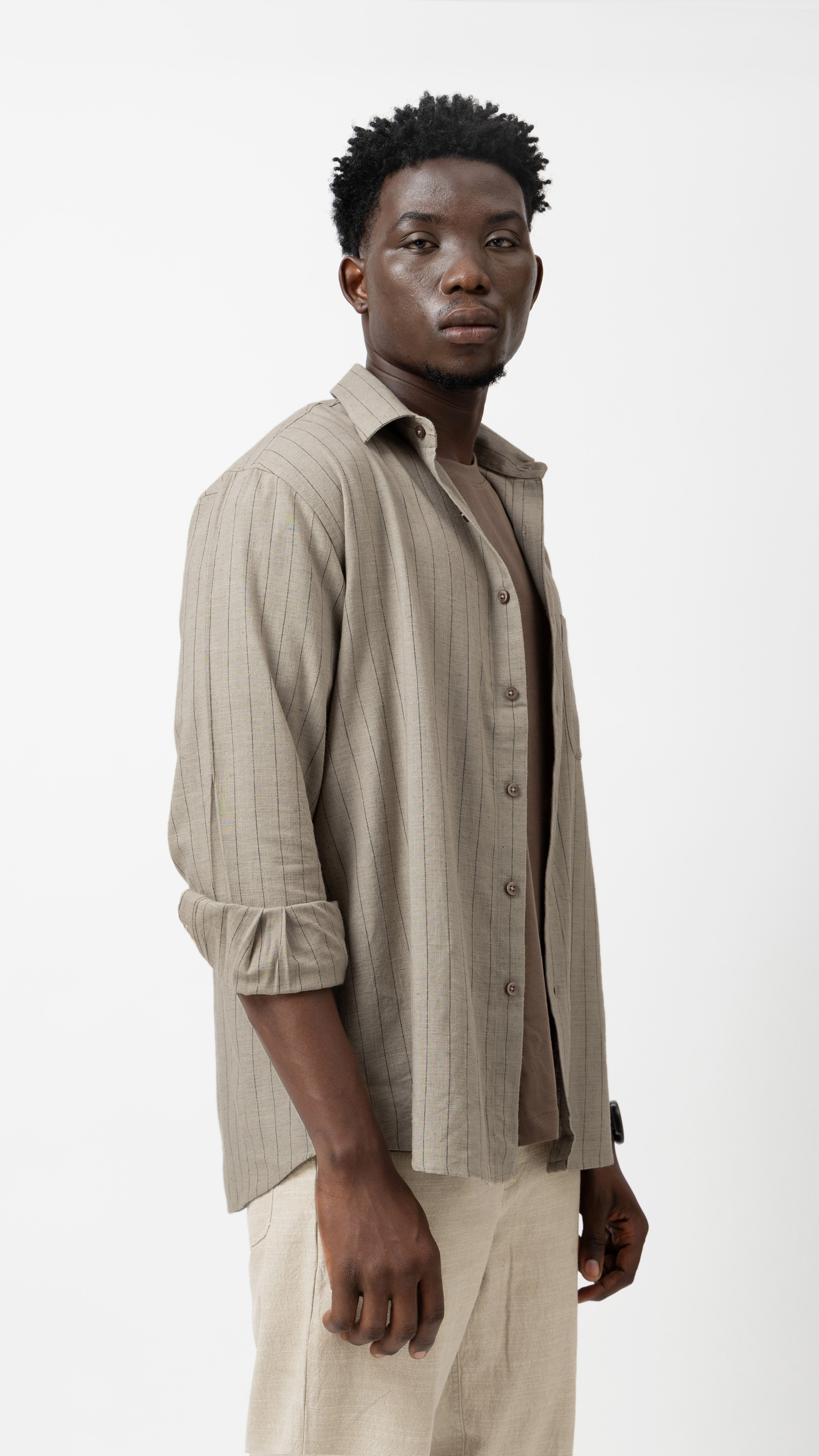 Linen Blend Regular Fit Shirt view 5