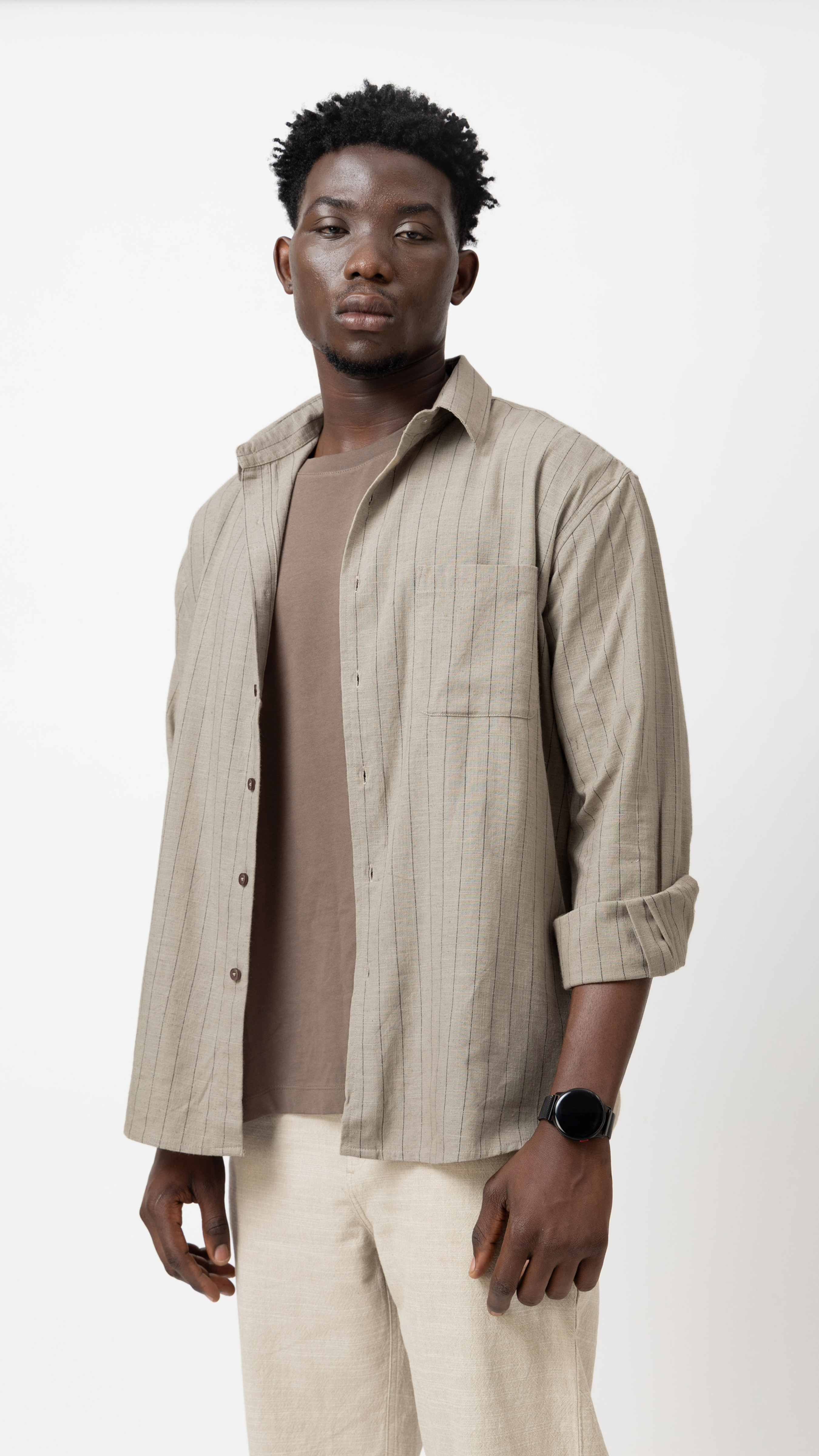 Linen Blend Regular Fit Shirt view 4