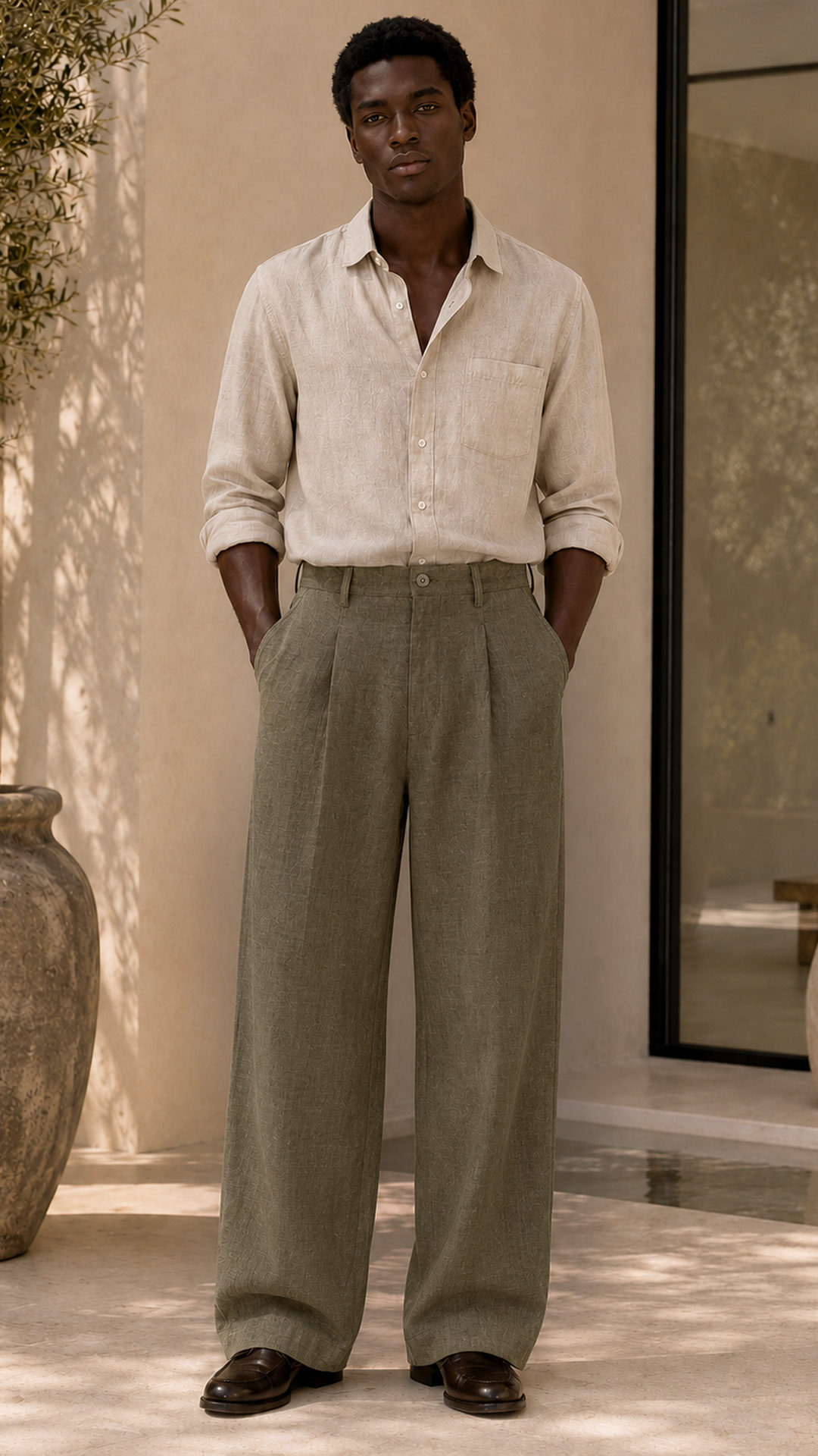 Pleated Trousers view 1