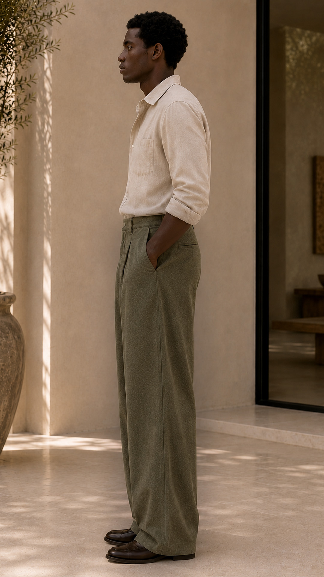 Pleated Trousers view 2