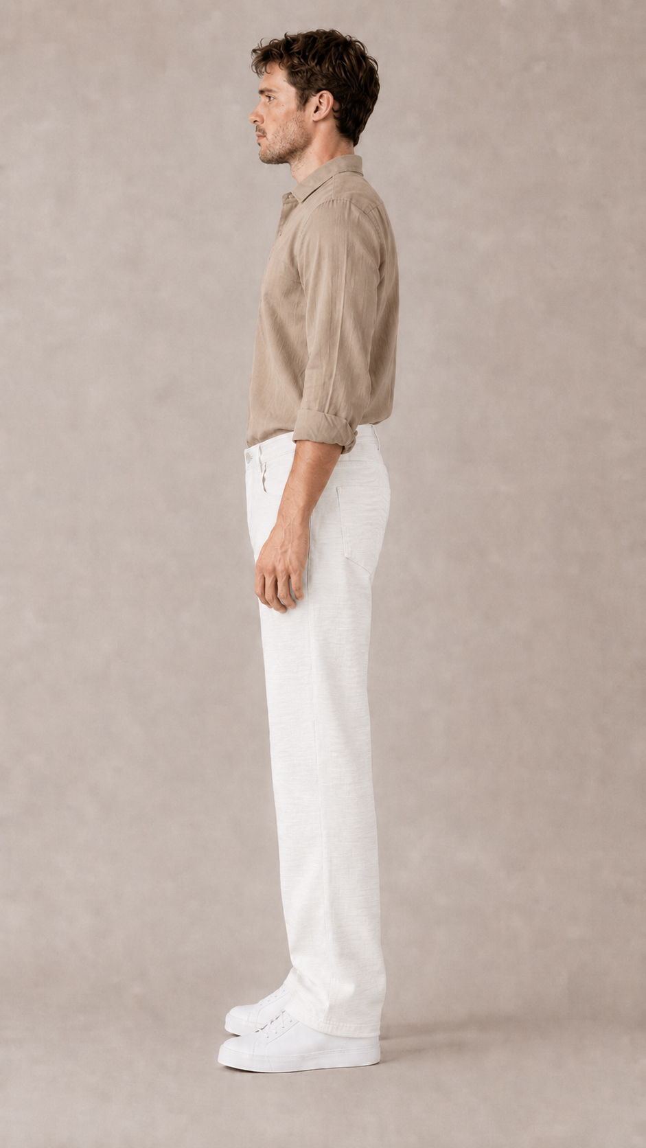 Cotton Regular Fit Trousers view 3