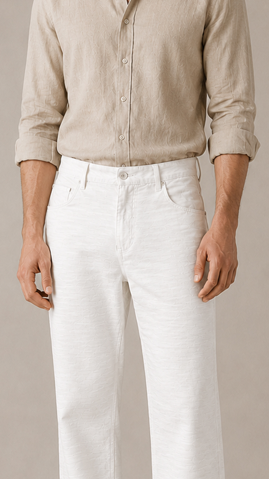 Cotton Regular Fit Trousers view 2