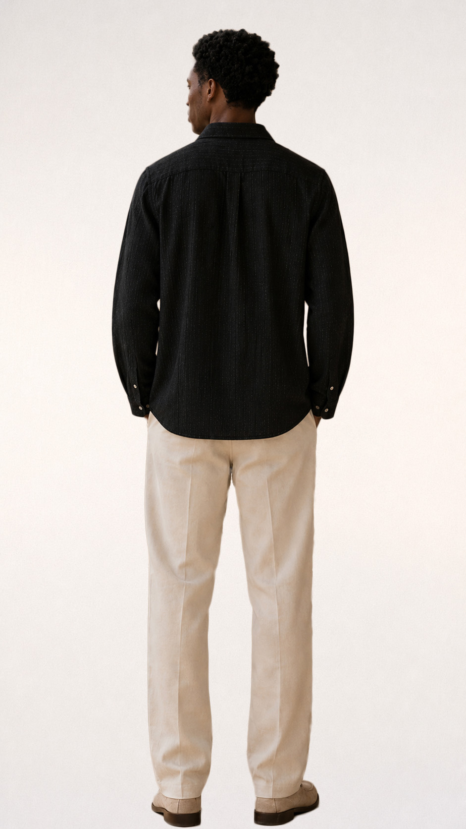 Washed Cotton Shirt With Pockets view 3